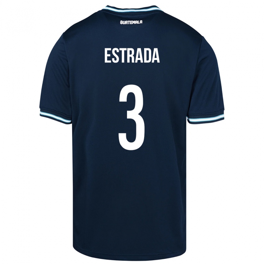 Enfant Maillot Guatemala Carlos Estrada #3 Bleu Tenues Extérieur 24-26 T-Shirt Suisse