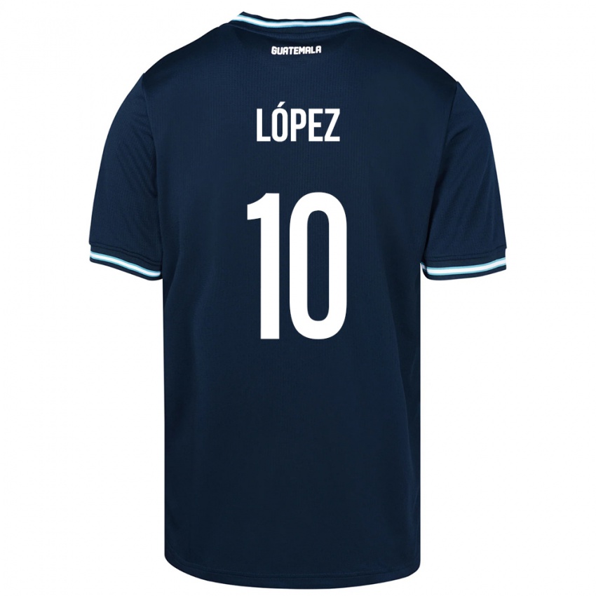 Enfant Maillot Guatemala Antonio López #10 Bleu Tenues Extérieur 24-26 T-Shirt Suisse