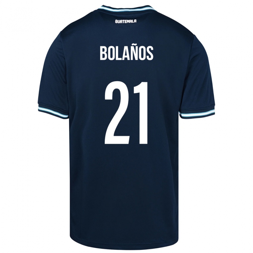 Enfant Maillot Guatemala Diego Bolaños #21 Bleu Tenues Extérieur 24-26 T-Shirt Suisse