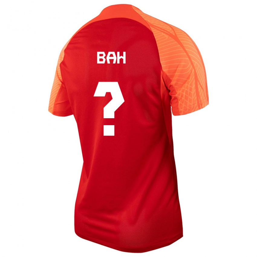 Homme Maillot Canada Elage Bah #0 Orange Tenues Domicile 24-26 T-Shirt Suisse