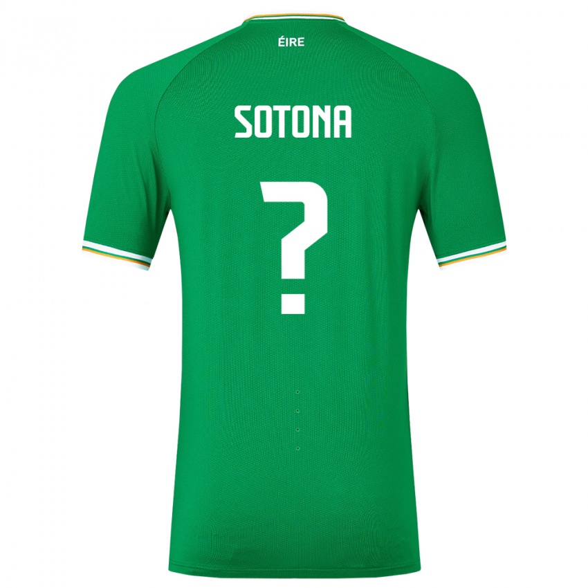 Herren Irische Deji Sotona #0 Grün Heimtrikot Trikot 24-26 T-Shirt Schweiz
