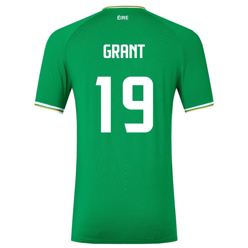 Herren Irische Ciara Grant #19 Grün Heimtrikot Trikot 24-26 T-Shirt Schweiz