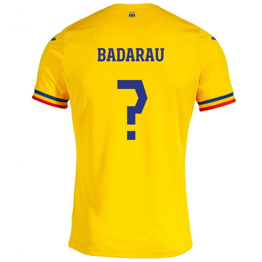 Herren Rumänische Fabio Badarau #0 Gelb Heimtrikot Trikot 24-26 T-Shirt Schweiz