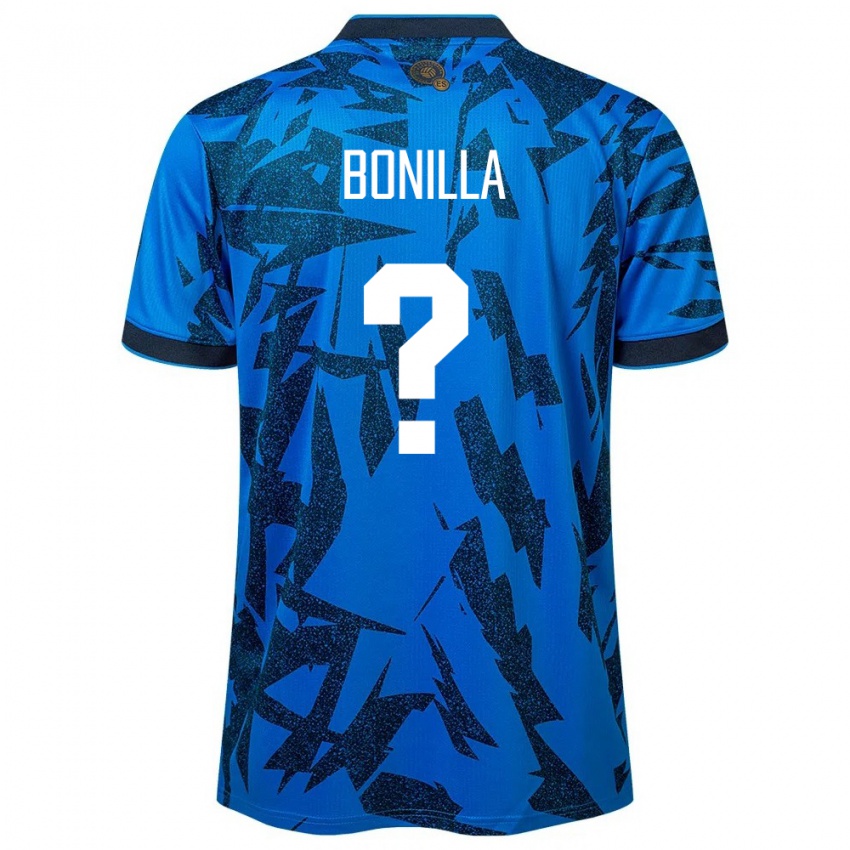 Homme Maillot Salvador Nelson Bonilla #0 Bleu Tenues Domicile 24-26 T-Shirt Suisse