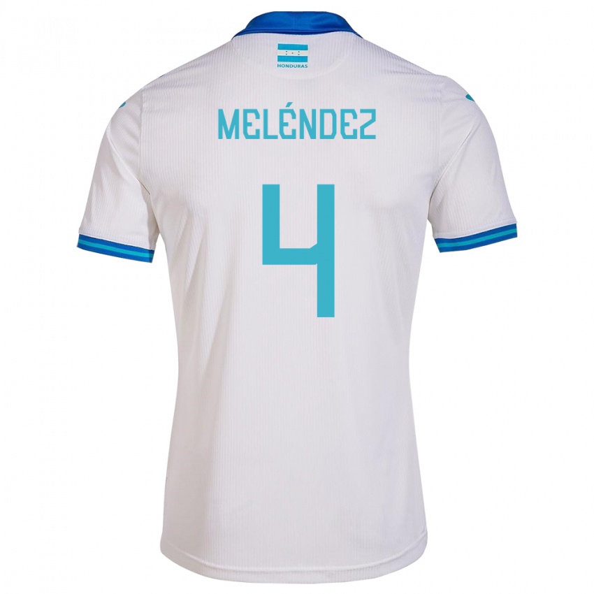 Herren Honduras Carlos Meléndez #4 Weiß Heimtrikot Trikot 24-26 T-Shirt Schweiz