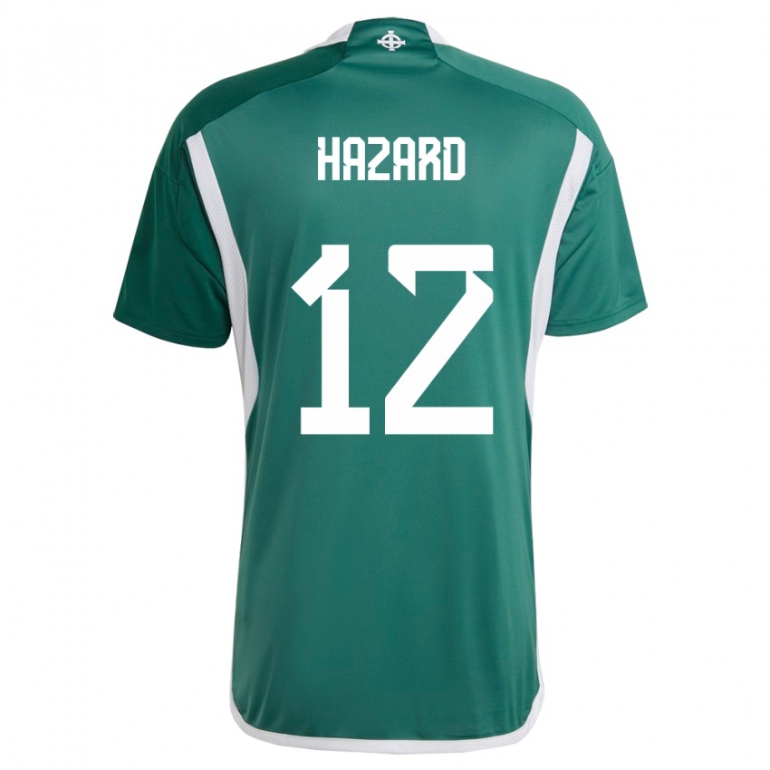 Herren Nordirland Conor Hazard #12 Grün Heimtrikot Trikot 24-26 T-Shirt Schweiz