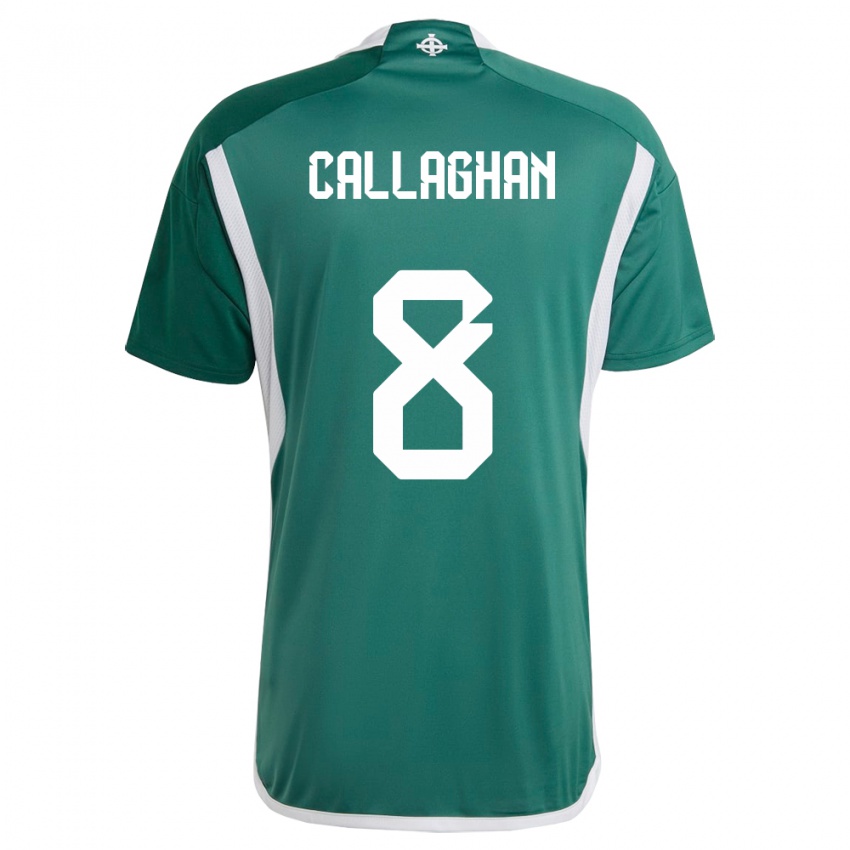 Herren Nordirland Marissa Callaghan #8 Grün Heimtrikot Trikot 24-26 T-Shirt Schweiz