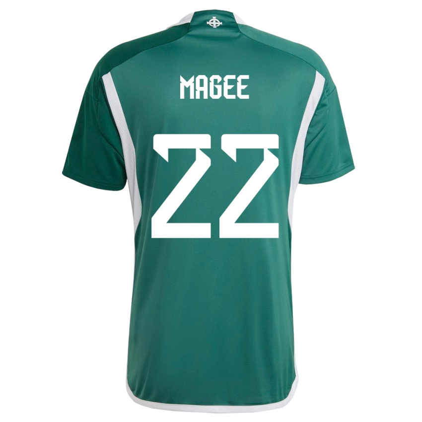 Herren Nordirland Abbie Magee #22 Grün Heimtrikot Trikot 24-26 T-Shirt Schweiz