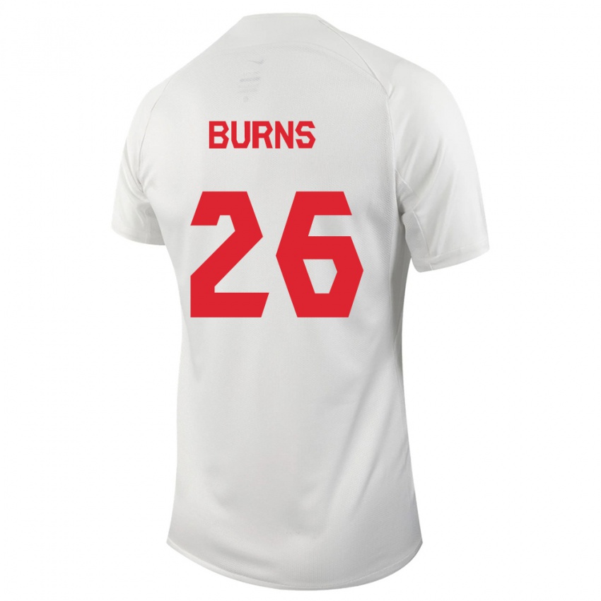 Homme Maillot Canada Zoe Burns #26 Blanc Tenues Extérieur 24-26 T-Shirt Suisse