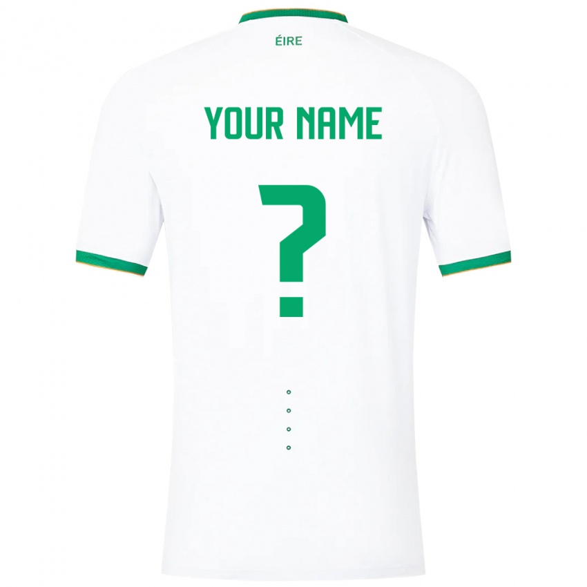 Herren Irische Ihren Namen #0 Weiß Auswärtstrikot Trikot 24-26 T-Shirt Schweiz