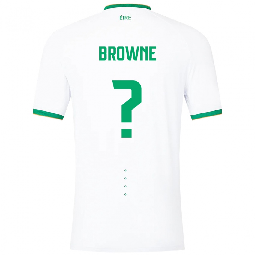 Herren Irische Luke Browne #0 Weiß Auswärtstrikot Trikot 24-26 T-Shirt Schweiz