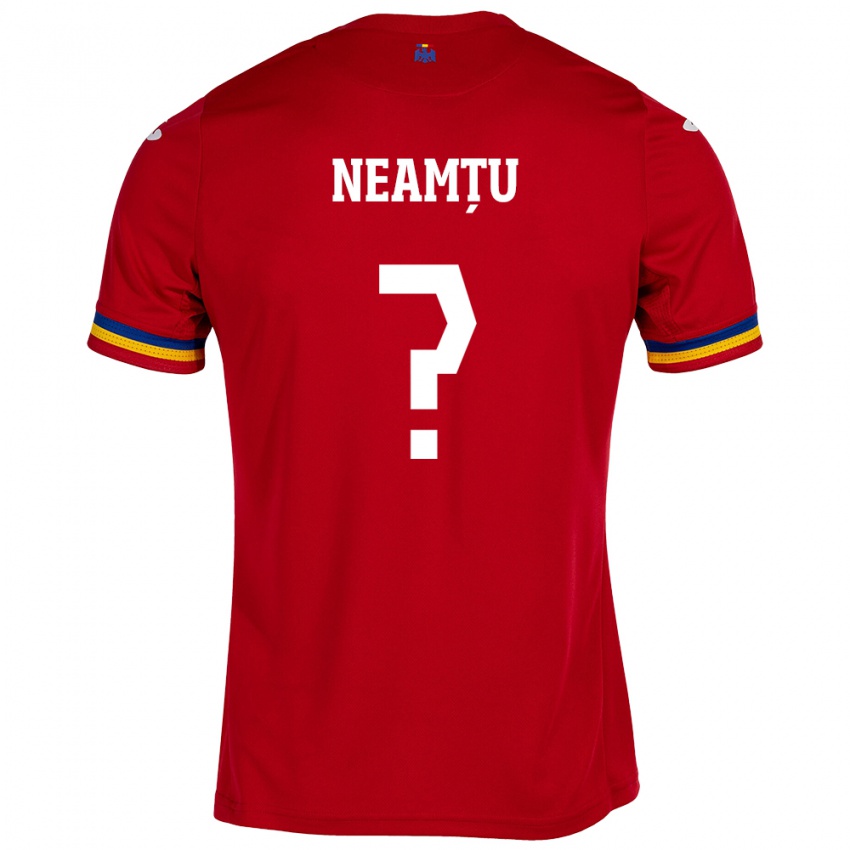 Herren Rumänische Edward Neamțu #0 Rot Auswärtstrikot Trikot 24-26 T-Shirt Schweiz