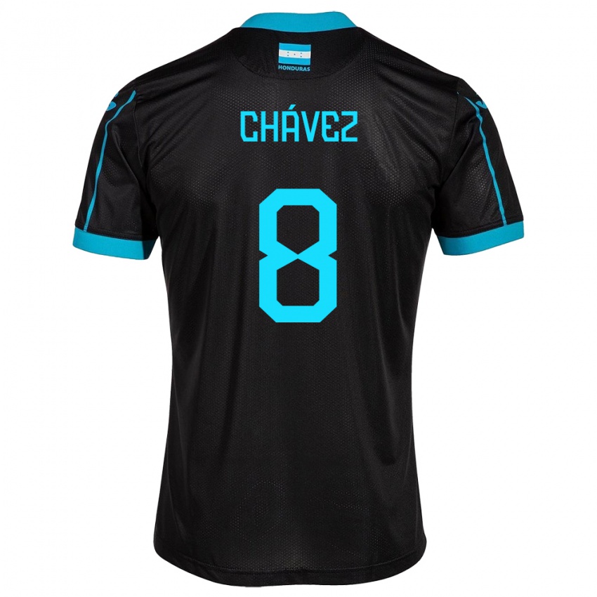 Herren Honduras Gerson Chávez #8 Schwarz Auswärtstrikot Trikot 24-26 T-Shirt Schweiz