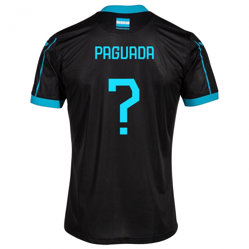 Herren Honduras Didier Paguada #0 Schwarz Auswärtstrikot Trikot 24-26 T-Shirt Schweiz