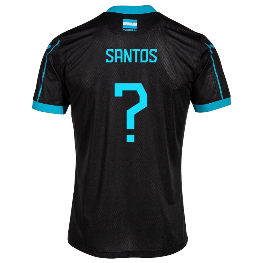 Herren Honduras Denessis Santos #0 Schwarz Auswärtstrikot Trikot 24-26 T-Shirt Schweiz