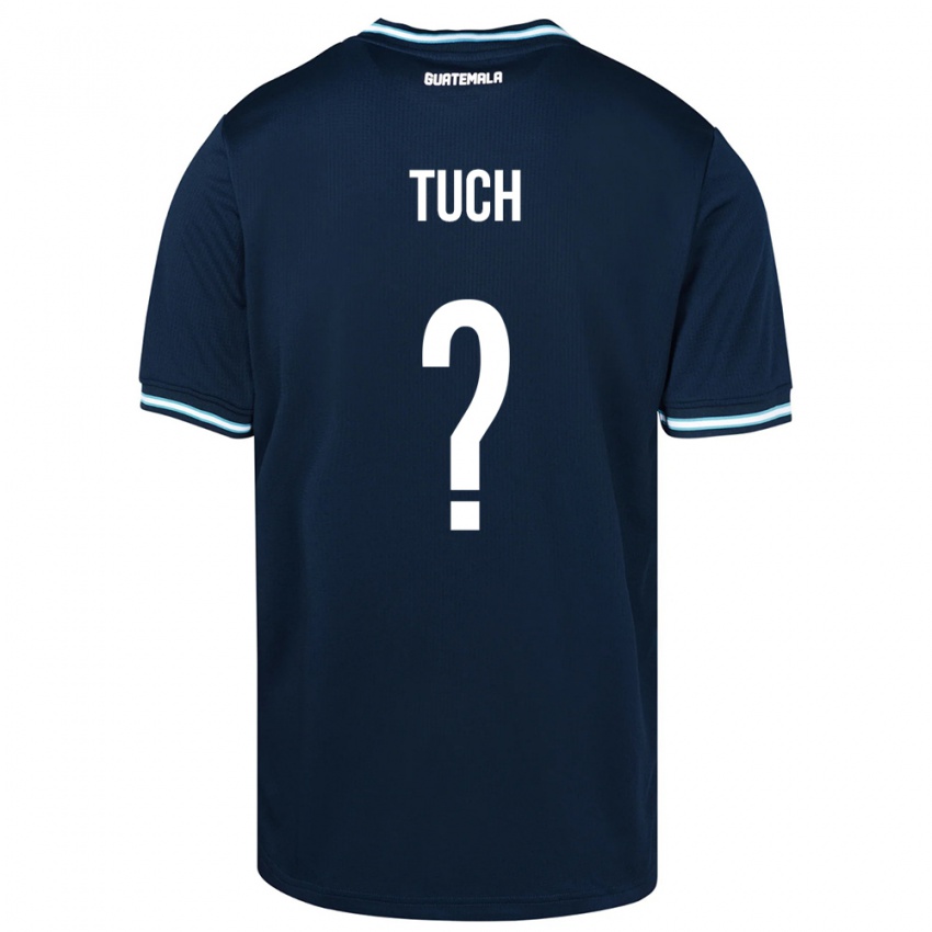 Homme Maillot Guatemala Lorenzo Tuch #0 Bleu Tenues Extérieur 24-26 T-Shirt Suisse