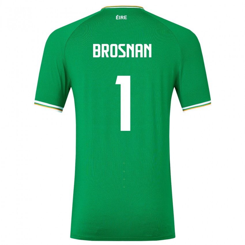 Damen Irische Courtney Brosnan #1 Grün Heimtrikot Trikot 24-26 T-Shirt Schweiz