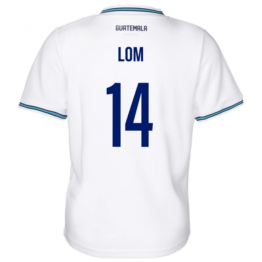 Femme Maillot Guatemala Darwin Lom #14 Blanc Tenues Domicile 24-26 T-Shirt Suisse