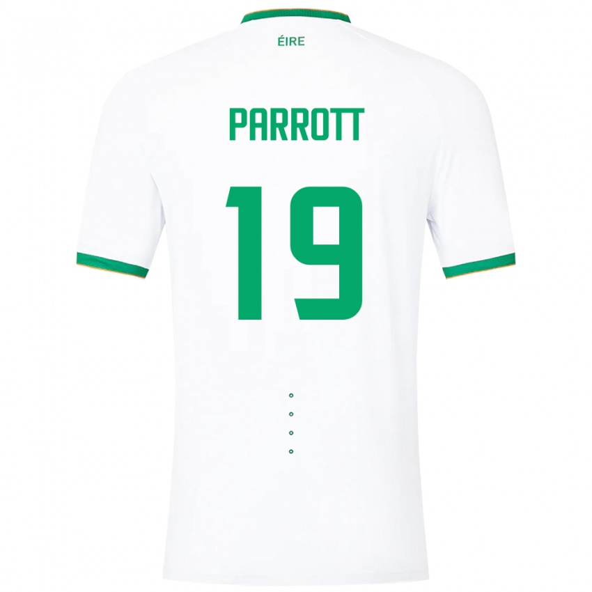 Damen Irische Troy Parrott #19 Weiß Auswärtstrikot Trikot 24-26 T-Shirt Schweiz