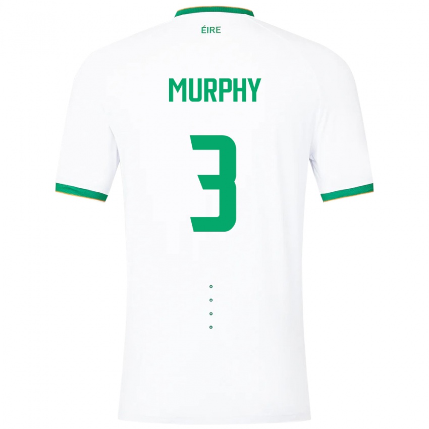 Damen Irische Alex Murphy #3 Weiß Auswärtstrikot Trikot 24-26 T-Shirt Schweiz