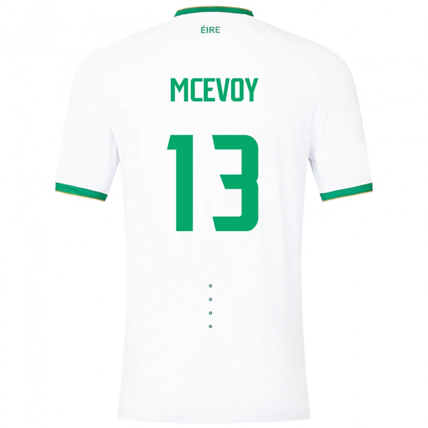 Damen Irische Alannah Mcevoy #13 Weiß Auswärtstrikot Trikot 24-26 T-Shirt Schweiz