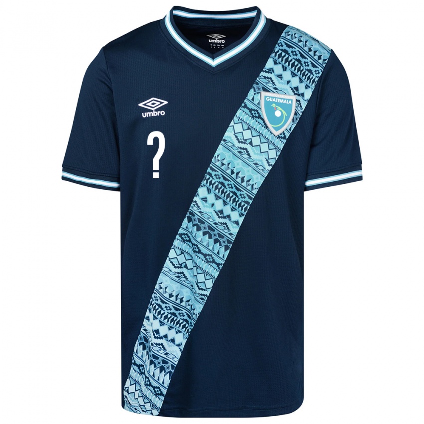 Femme Maillot Guatemala Votre Nom #0 Bleu Tenues Extérieur 24-26 T-Shirt Suisse
