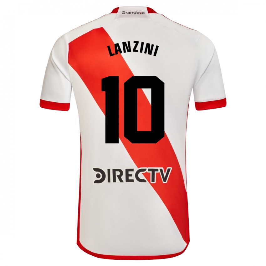 Enfant Maillot Manuel Lanzini #10 Blanc Rouge Tenues Domicile 2023/24 T-Shirt Suisse