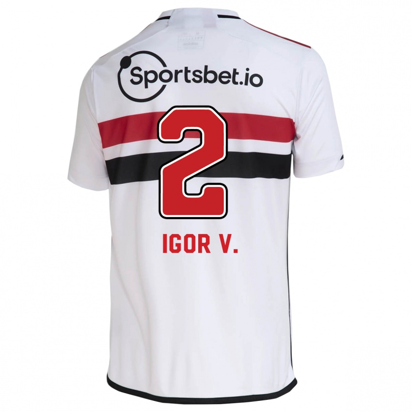 Enfant Maillot Igor Vinicius #2 Blanc Tenues Domicile 2023/24 T-Shirt Suisse