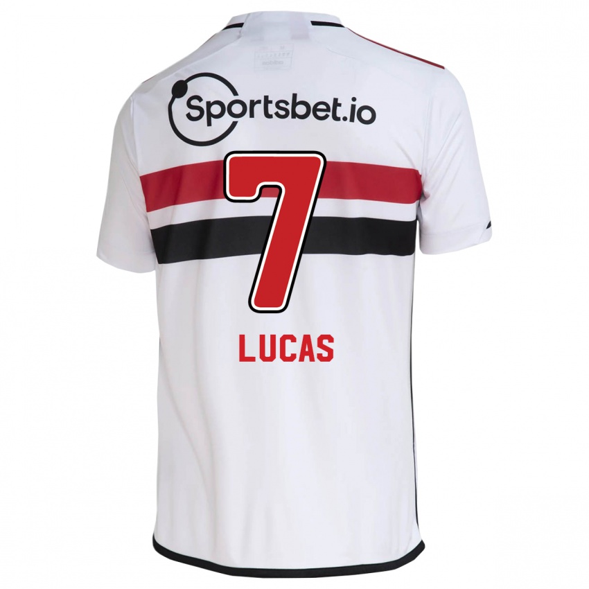Enfant Maillot Lucas Moura #7 Blanc Tenues Domicile 2023/24 T-Shirt Suisse