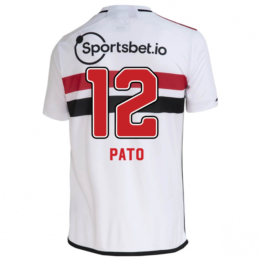 Enfant Maillot Alexandre Pato #12 Blanc Tenues Domicile 2023/24 T-Shirt Suisse