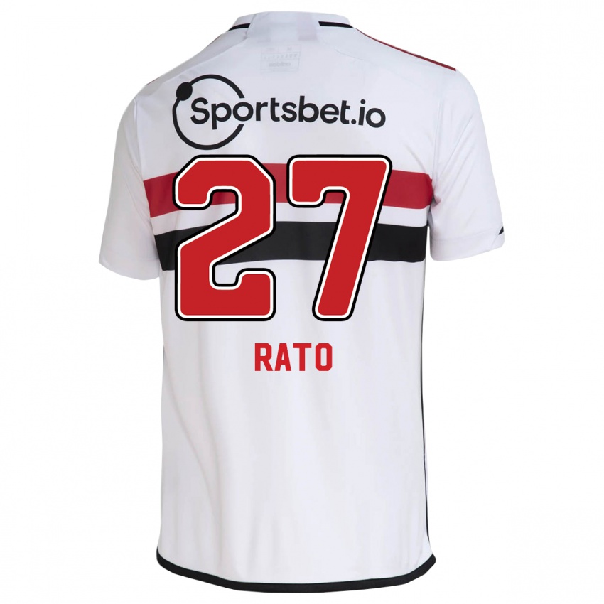 Enfant Maillot Wellington Rato #27 Blanc Tenues Domicile 2023/24 T-Shirt Suisse