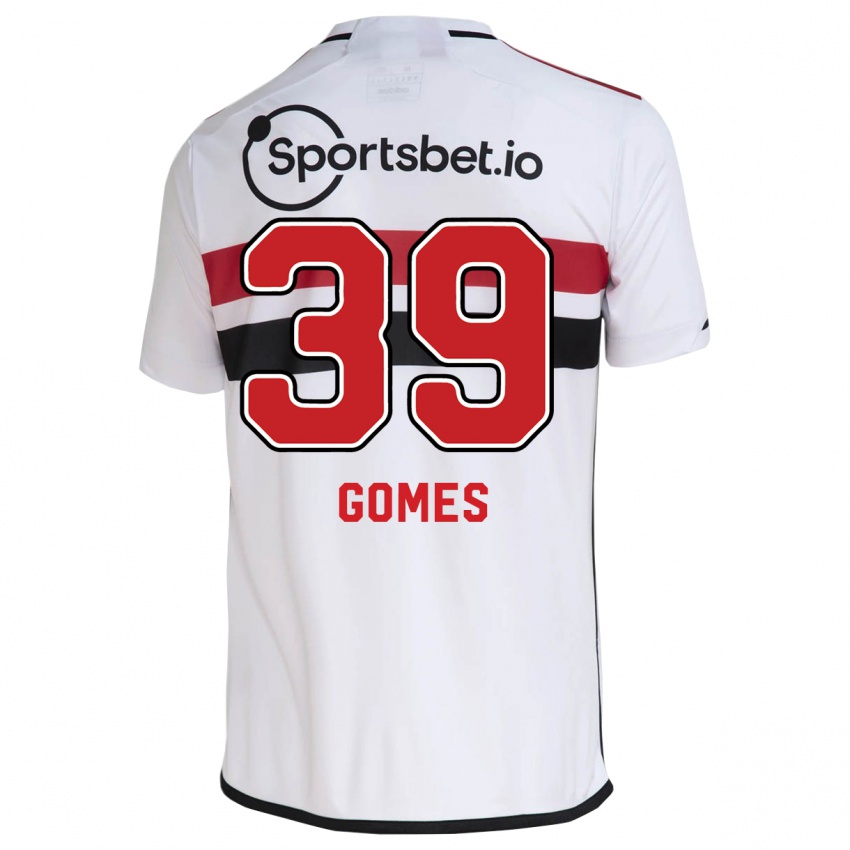 Enfant Maillot William Gomes #39 Blanc Tenues Domicile 2023/24 T-Shirt Suisse