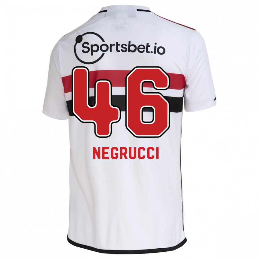 Kinder Felipe Negrucci #46 Weiß Heimtrikot Trikot 2023/24 T-Shirt Schweiz