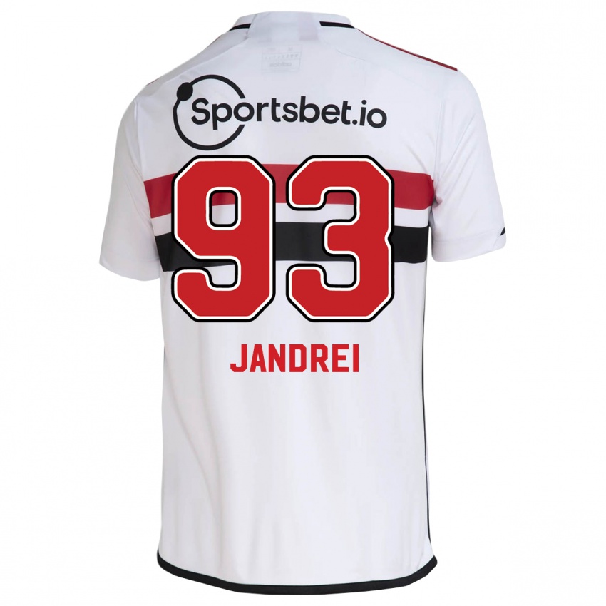 Enfant Maillot Jandrei #93 Blanc Tenues Domicile 2023/24 T-Shirt Suisse