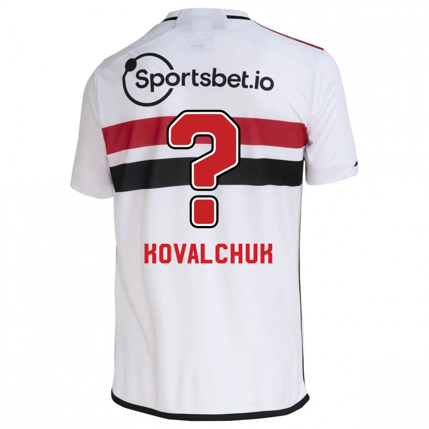 Kinder Filipp Kovalchuk #0 Weiß Heimtrikot Trikot 2023/24 T-Shirt Schweiz