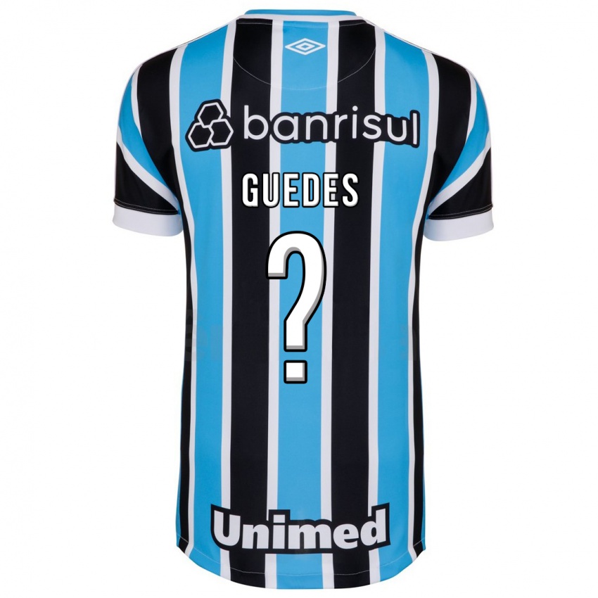 Enfant Maillot Guilherme Guedes #0 Bleu Tenues Domicile 2023/24 T-Shirt Suisse