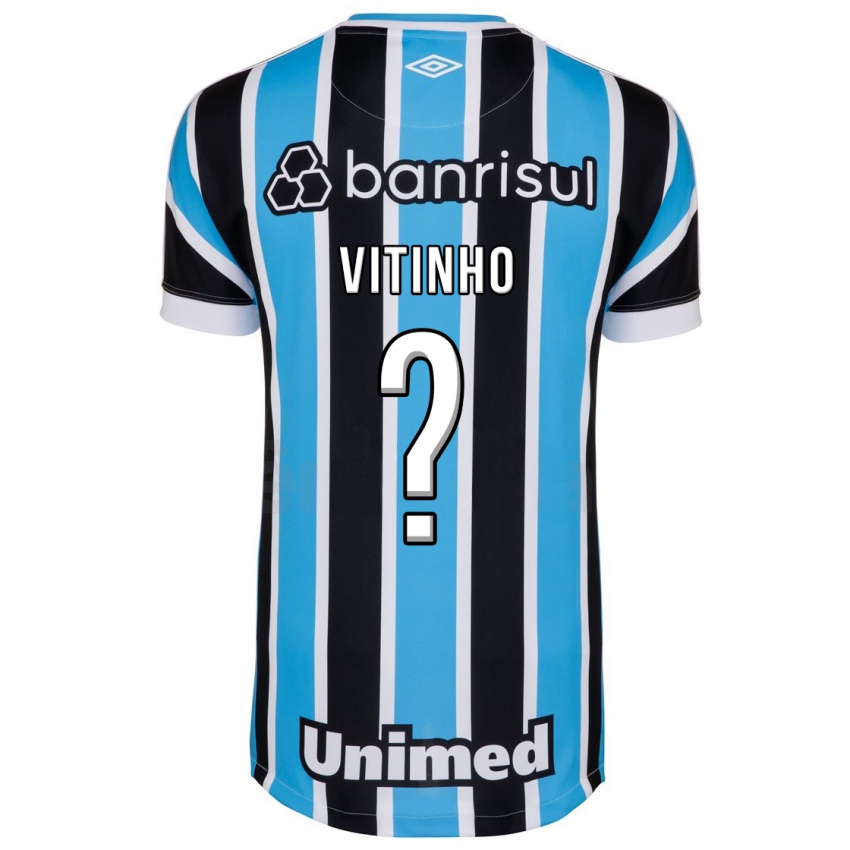 Enfant Maillot Vitinho #0 Bleu Tenues Domicile 2023/24 T-Shirt Suisse