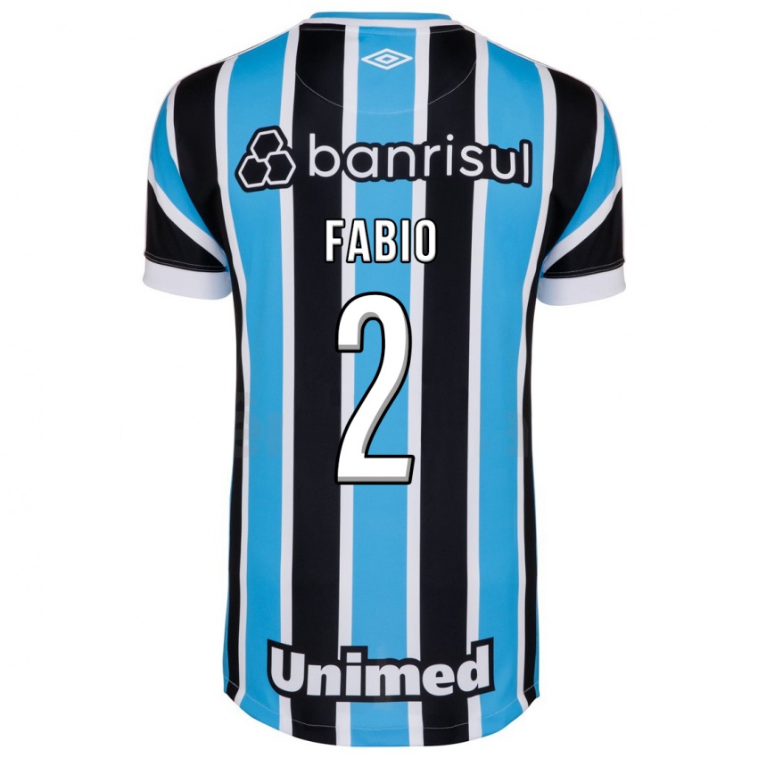 Enfant Maillot Fábio #2 Bleu Tenues Domicile 2023/24 T-Shirt Suisse