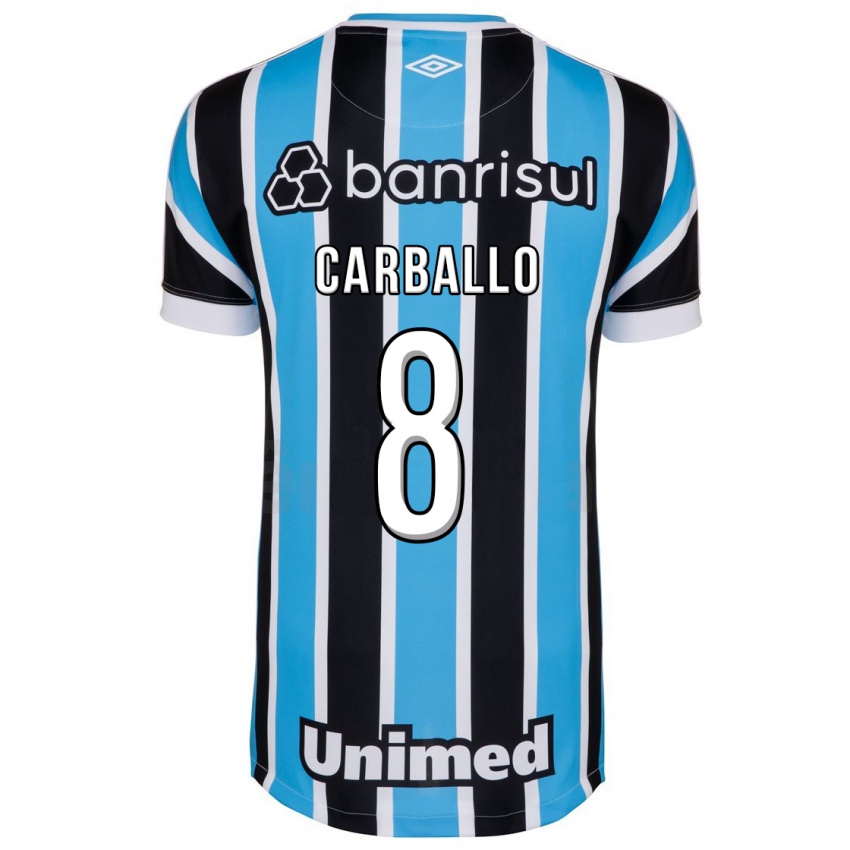 Enfant Maillot Felipe Carballo #8 Bleu Tenues Domicile 2023/24 T-Shirt Suisse