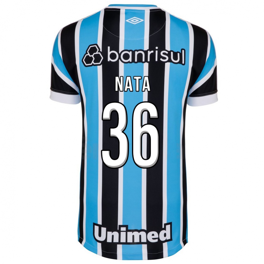Enfant Maillot Natã #36 Bleu Tenues Domicile 2023/24 T-Shirt Suisse