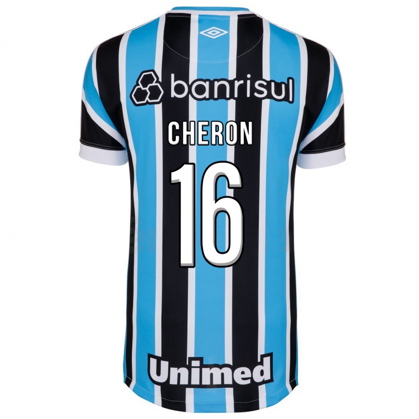 Kinder Bruno Cheron #16 Blau Heimtrikot Trikot 2023/24 T-Shirt Schweiz