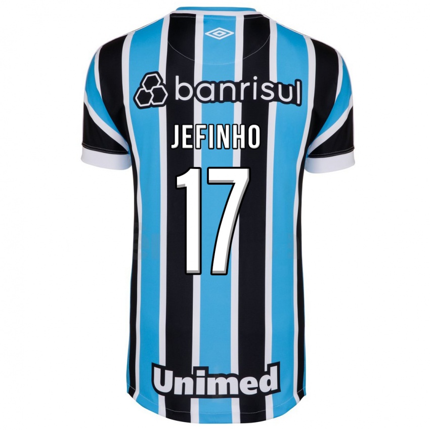 Enfant Maillot Jefinho #17 Bleu Tenues Domicile 2023/24 T-Shirt Suisse