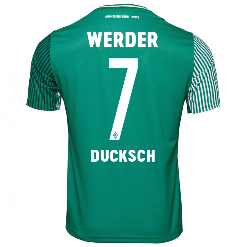Kinder Marvin Ducksch #7 Grün Heimtrikot Trikot 2023/24 T-Shirt Schweiz