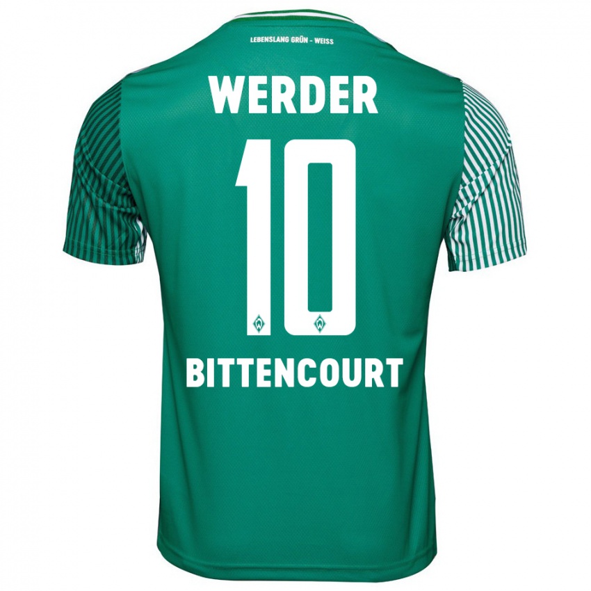 Kinder Leonardo Bittencourt #10 Grün Heimtrikot Trikot 2023/24 T-Shirt Schweiz