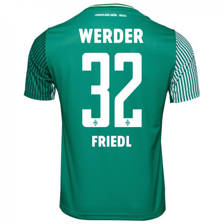 Kinder Marco Friedl #32 Grün Heimtrikot Trikot 2023/24 T-Shirt Schweiz