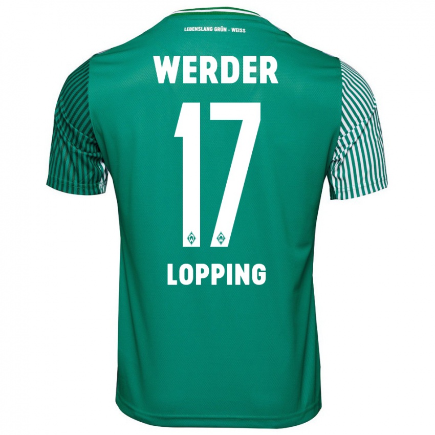 Kinder Jakob Löpping #17 Grün Heimtrikot Trikot 2023/24 T-Shirt Schweiz