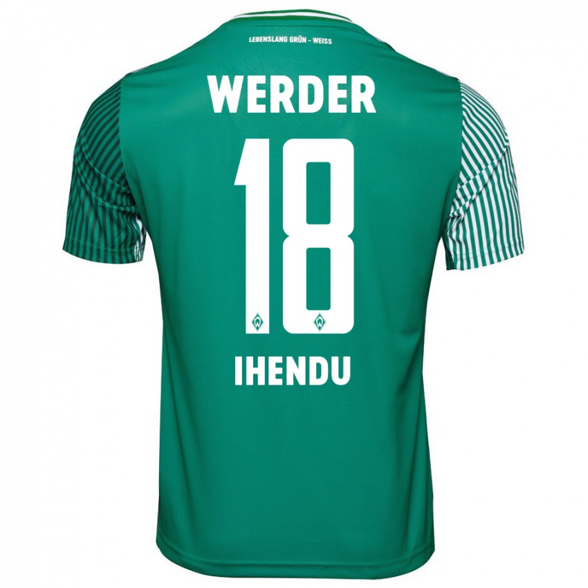 Kinder Daniel Ihendu #18 Grün Heimtrikot Trikot 2023/24 T-Shirt Schweiz
