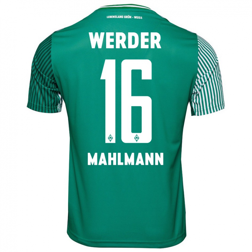 Kinder Justus Mahlmann #16 Grün Heimtrikot Trikot 2023/24 T-Shirt Schweiz