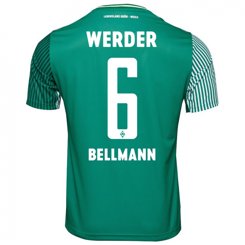 Kinder Paul Bellmann #6 Grün Heimtrikot Trikot 2023/24 T-Shirt Schweiz