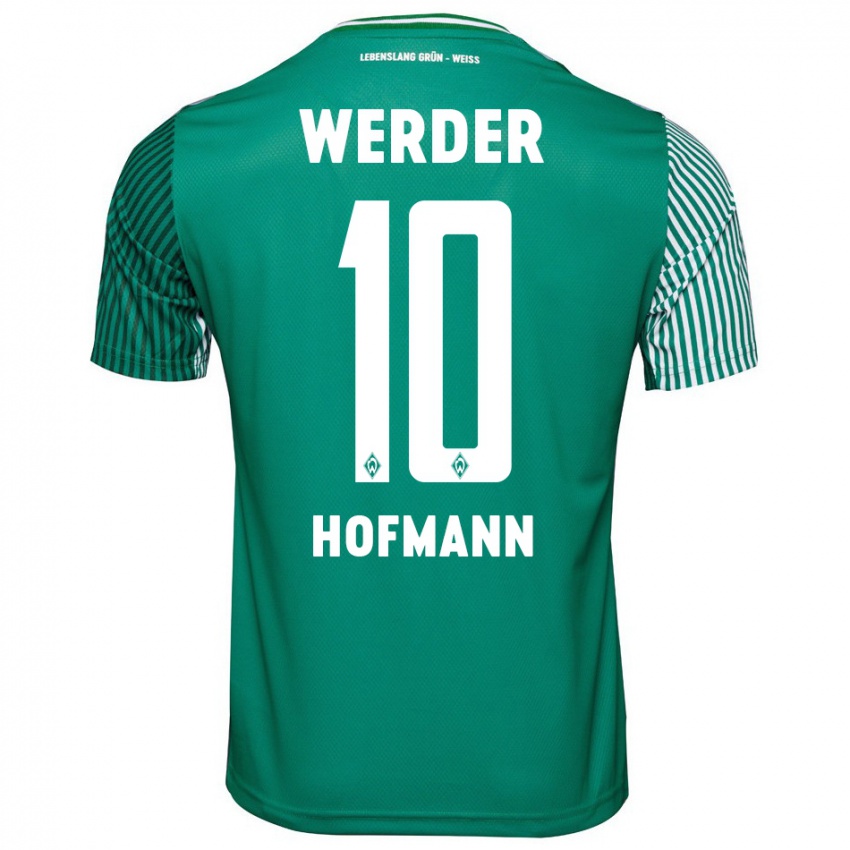 Kinder Justin Hofmann #10 Grün Heimtrikot Trikot 2023/24 T-Shirt Schweiz